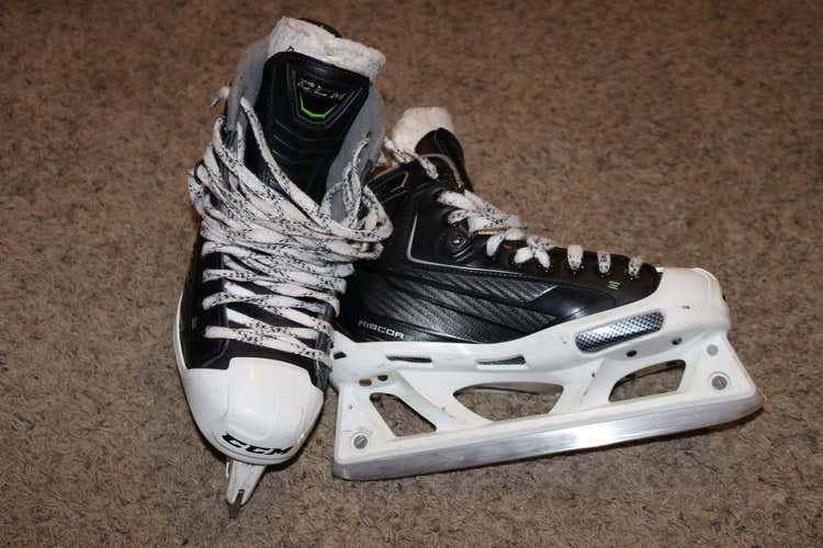 Used Junior CCM RibCor 44K Hockey Goalie Skates Regular Width Size 5