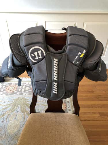 Used Junior Small Warrior Ritual G2 Goalie Chest and Arm Protector Goalie Chest Protector
