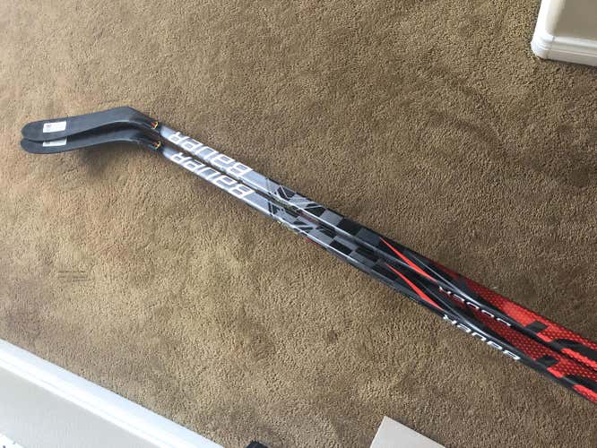2 Bauer Vapor FlyLites P28 77 flex Left Hand Hockey Sticks