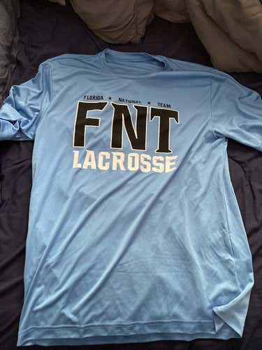 Florida National Team Lacrosse Blue Used Adult Men's Medium/Large Shooter Shirt