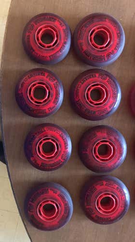 Used Red Revision “Gold” 74a Indoor Wheels