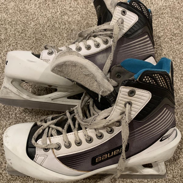 Senior Bauer Reactor 4000 Regular Width Size 11.5 Hockey Goalie Skates