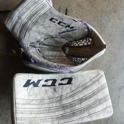 White Senior Extreme Flex Pro Glove and Blocker