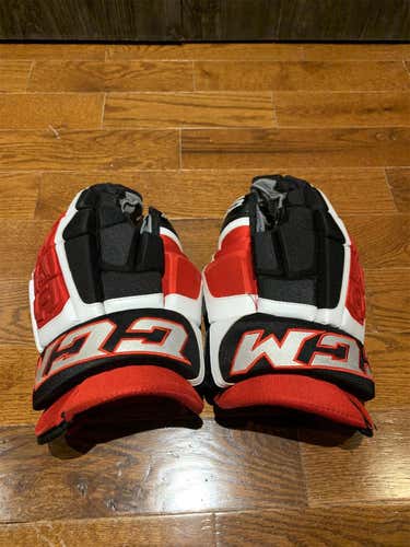 Black Used Senior CCM Pro Model Gloves 14"