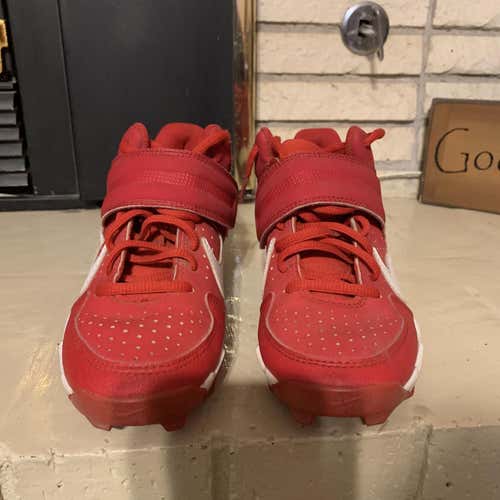 Red Kid's Molded Cleats Nike