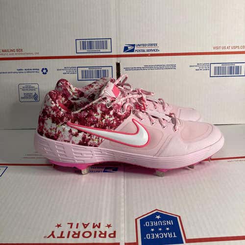 Samples Nike Alpha Huarache 2 Dragon Sz 12 Cancer awareness Mothers Day Cherry Blossom