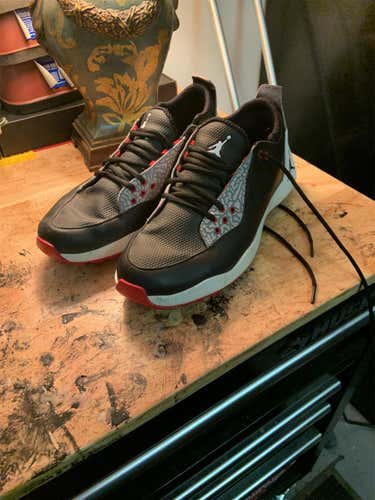 Nike Jordan Black/Red/White Size 10 Golf Shoes