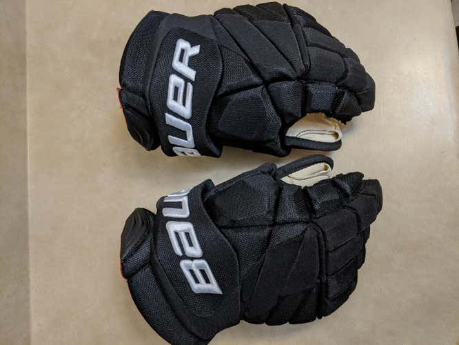 New Bauer Vapor 1X Pro Lite Gloves 14" Colorado Avalanche Pro Stock Black