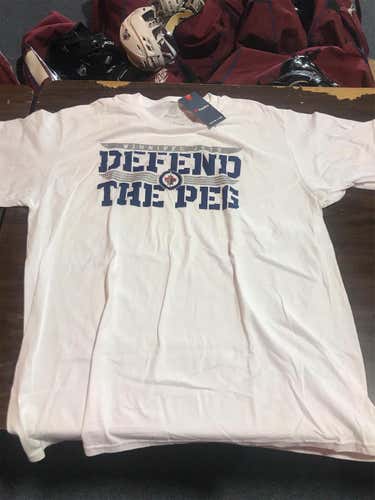 Adult XL Fanatics Winnipeg Jets T Shirt White