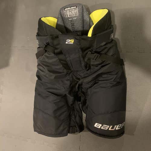 Black Senior XL Bauer Supreme 2s Pro Ice Hockey Pants