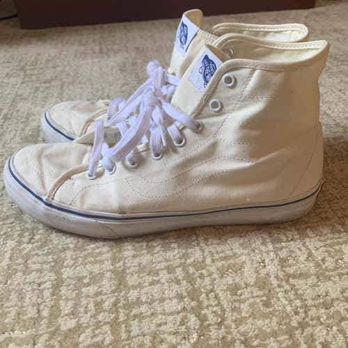 Cream High top Vans Shoes Size Men's 10.5 (W 11.5)