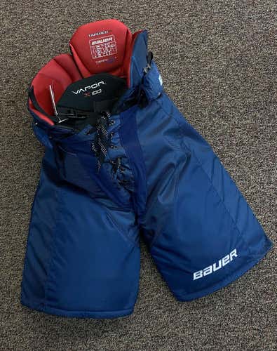 Blue New Senior Large Bauer Vapor x100 Hockey Pants