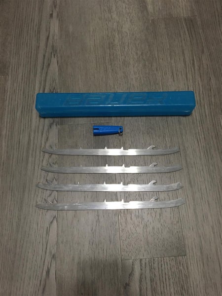 Two Pair Of Used Bauer LS 3G 3mm Size 9 Goalie Runner