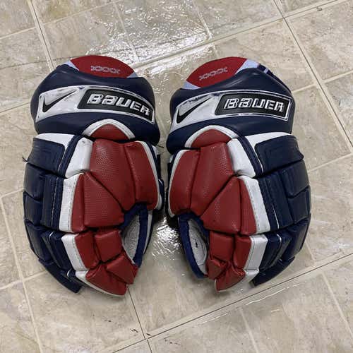 RED/WHITE/BLUE JR. 12” BAUER VAPOR X GLOVES