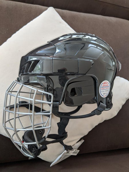 Black New Medium CCM FL40 Helmet Pro Stock
