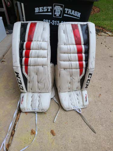 Used Intermediate 32" CCM Extreme Flex 860 Goalie Leg Pads