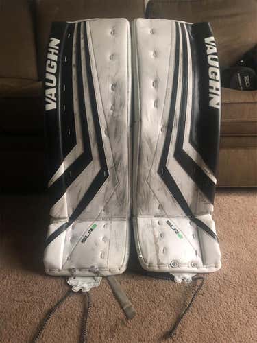 White Senior 34" Vaughn Ventus SLR Pro  Goalie Leg Pads
