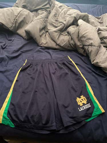 Notre Dame Lacrosse Navy Blue Men's Medium Shorts