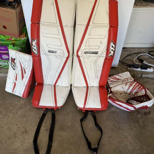 Red Senior 34" Regular G-Netik Pro 2 Pro Stock Goalie Full Set