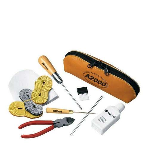 Wilson WTA6763 A2000 Baseball Glove Care Kit for Lacing and Conditioning No Trades