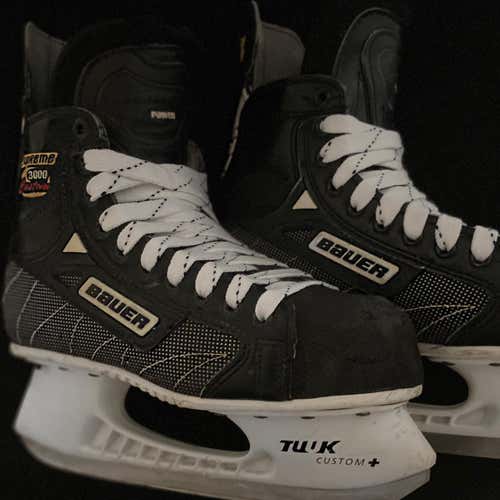 PRO STOCK Bauer Supreme 3000 Custom Size 7.5D Hockey Skates