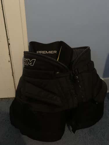 Black Used Senior Small CCM Premier SE Hockey Goalie Pants