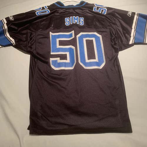 NFL Lions Sims Adult Medium Reebok Jersey