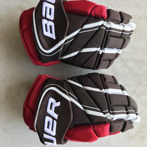 Red Senior Bauer Vapor 1X Pro Lite 14" Pro Stock Gloves