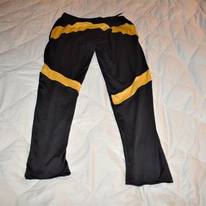 Black/Yellow Compression Pants/Tights, Medium