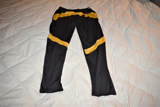 Black/Yellow Compression Pants/Tights, Medium