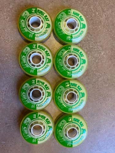 NEW Set of 8 Rink Rat Identity Split 78A Hardness - four 76mm, four 80mm