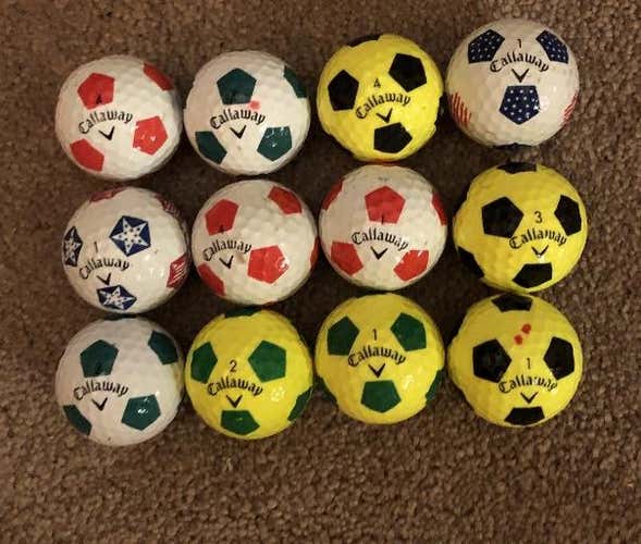 Used Callaway Truvis 12 Pack (1 Dozen) Balls (make Offers)