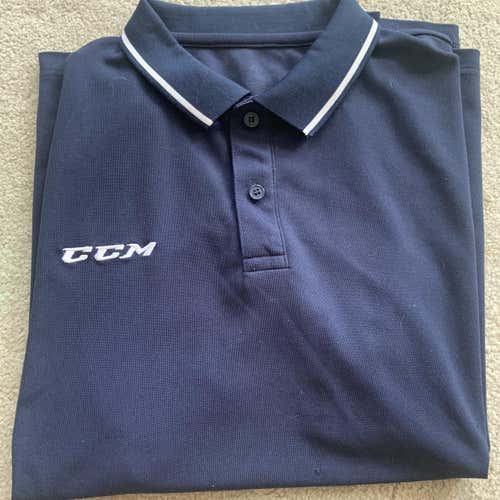 Blue Men's Large CCM Polo