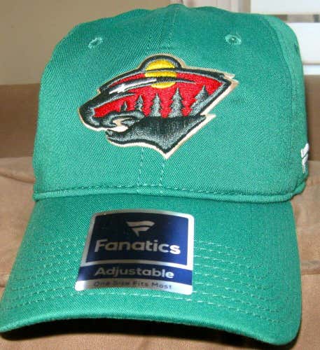 Minnesota Wild NHL Fanatics Minnesota Wild Adjustable Fit Team Logo Hat-NWT!