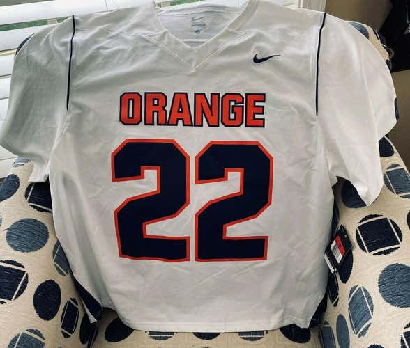 Syracuse Orange NCAA Nike Authentic Syracuse Lacrosse Adult Team Jersey NWT!