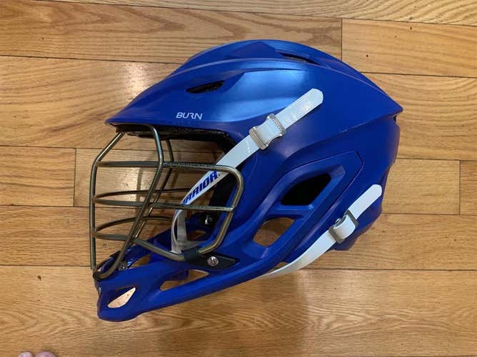 Used Warrior Burn Helmet. Royal blue. Large. 2020 Production Date