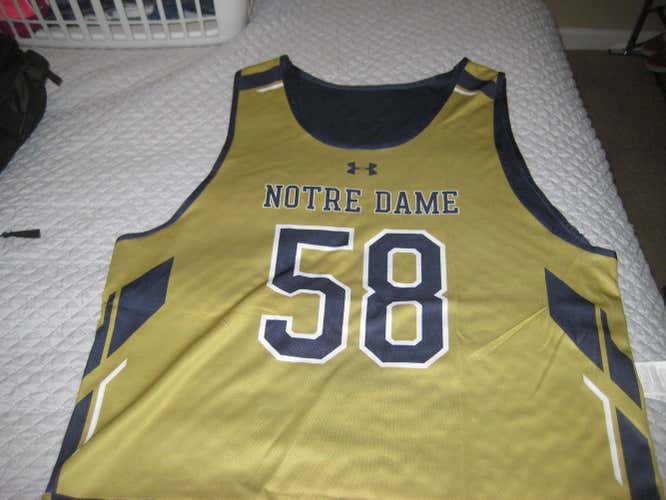 Under Armour Notre Dame team lacrosse jersey NEW men's XL