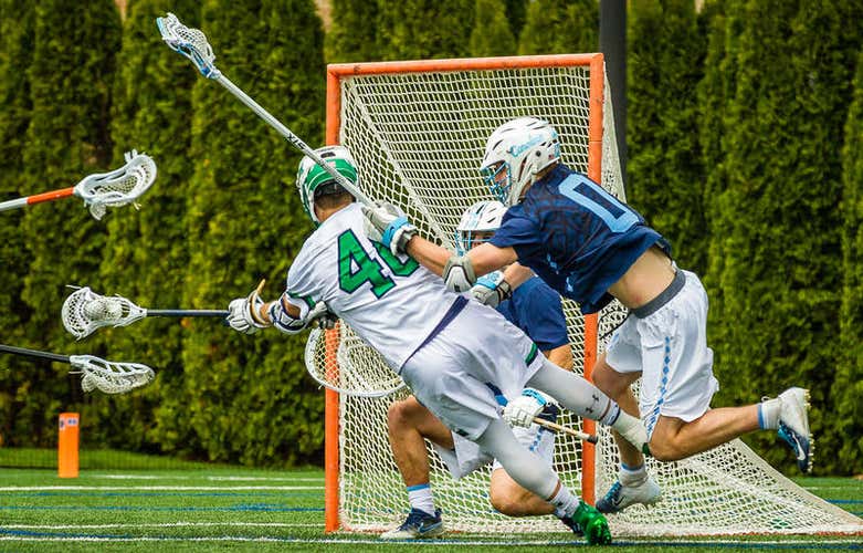 Under Armour Notre Dame Lacrosse team issued game shorts NEW St Paddy's Day large