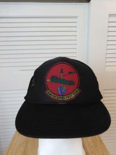 Vintage AGM-130 Test Team Mesh Trucker Snapback Hat