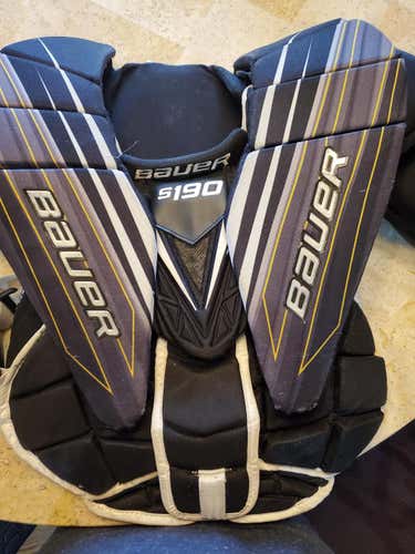 Intermediate Used Small Bauer Supreme S190  Chest and Arm Protector Goalie Chest Protector