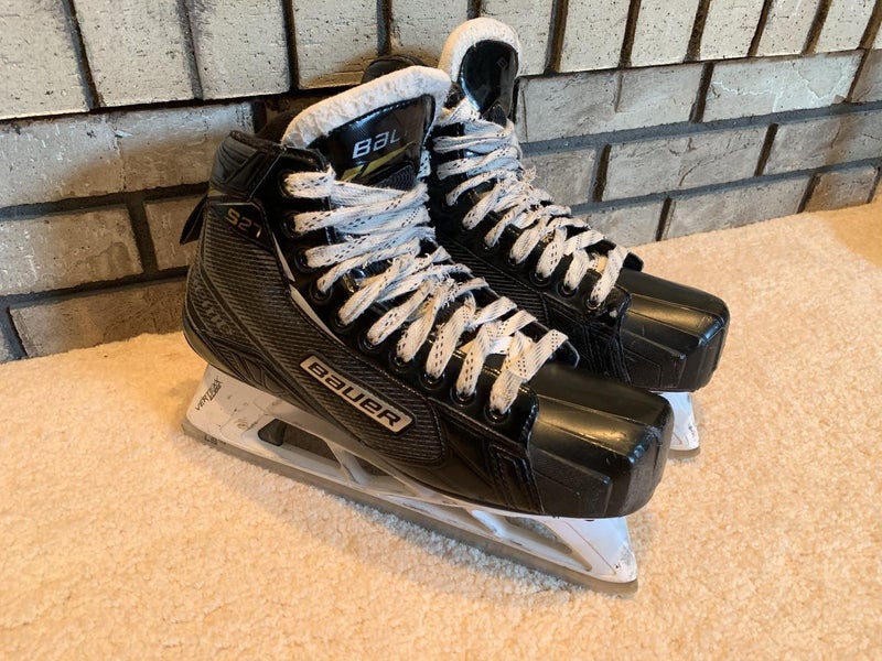 Senior Bauer Supreme S27 Hockey Goalie Skates Extra Wide Width Size 8