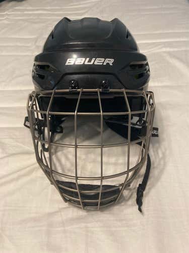 Black Used Large Bauer Re-Akt 95  Helmet