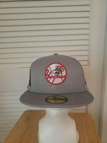 NWS New York Yankees Mesh Batting Practice New Era 59fifty Hat 7 1/4 TRL MLB