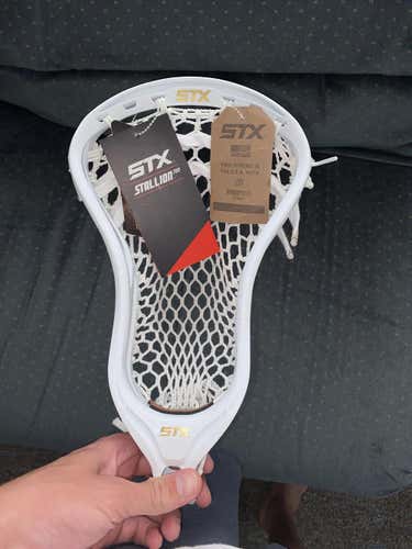 White New Attack & Midfield STX Strung Stallion 700 Head
