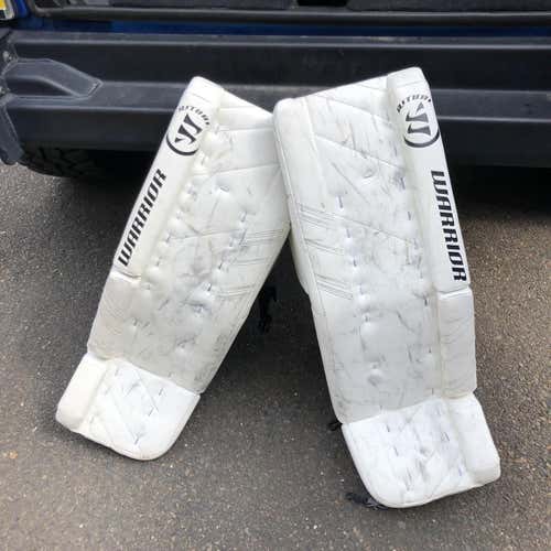 White Intermediate 31" Warrior Ritual G3 Pro Goalie Leg Pads