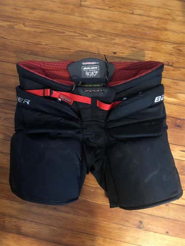 Black Senior Large Bauer Vapor 2X Pro Hockey Goalie Pants