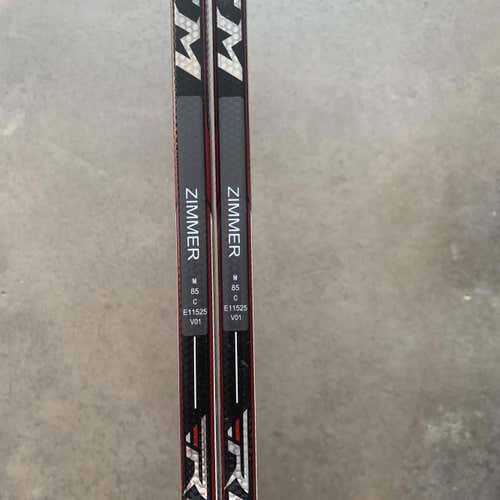 2 Pack NCAA Pro Stock Max ZIMMER CCM RBZ Revolution Lefty 85 Flex - 2 Stick Bundle