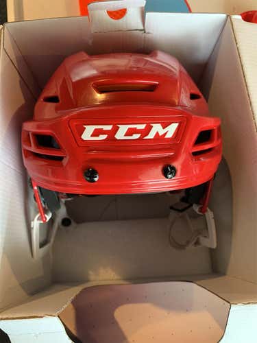 Red Small CCM Tacks 710  Helmet Like New