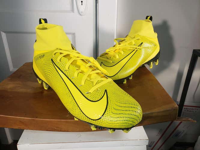 Nike Vapor Untouchable 3 Pro Yellow Black Football Cleat Mens Size 13