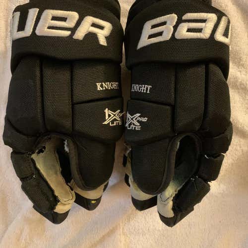 Black Senior Bauer Vapor 1X Pro Lite 14" Pro Stock Gloves